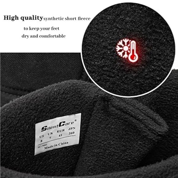 Men's Black Winter Boots - Picture 9 of 9